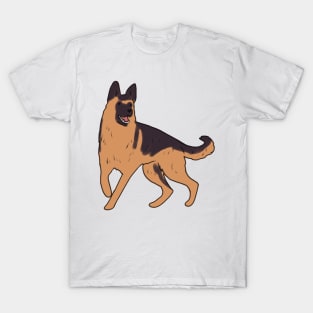 german shepherd drawing T-Shirt